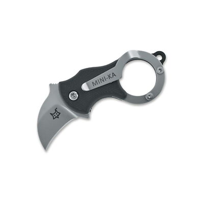 #ad Fox Mini Ka Linerlock Folding Pocket Knife 1quot; Steel Blade FRN Handle Karambit