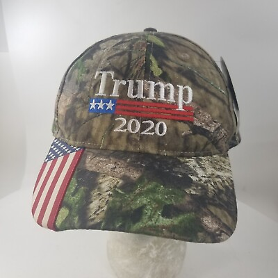#ad Donald Trump USA MAGA Embroidered Camo Mossy Oak Adjustable Hat USA MAGA