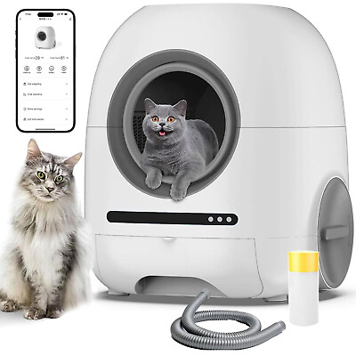 #ad Self Cleaning Cat Litter Box Anti Pinch Odor Removal Design Automatic Cat Litt