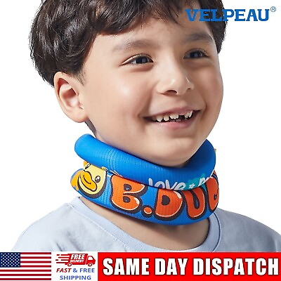 #ad VELPEAU Kids Soft Neck Collar Brace for Posture Correct Foam Cervical Support