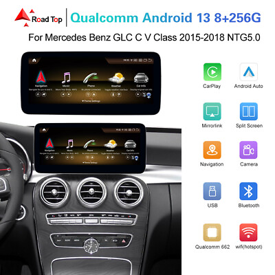 #ad 10.25#x27;#x27; Android 13 Screen Display for Mercedes Benz CLA GLA Class W176 2016 2019