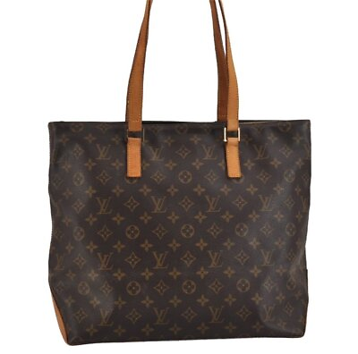 #ad Authentic Louis Vuitton Monogram Cabas Mezzo Shoulder Tote Bag M51151 LV 2112J
