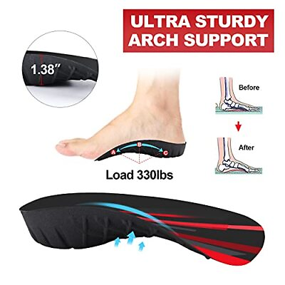 #ad Orthotic Shoe Insoles Support High Arch Feet Inserts Women Men Over Pronation S