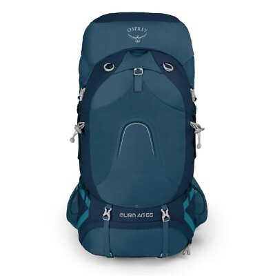 #ad OSPREY AURA AG 65 Challenger Blue Women’s Hiking Camping backpack 65L