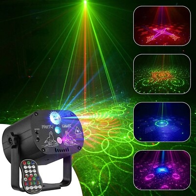 #ad 480Patterns Laser Projector Stage Light LED RGB DJ Disco KTV Show Party Lighting