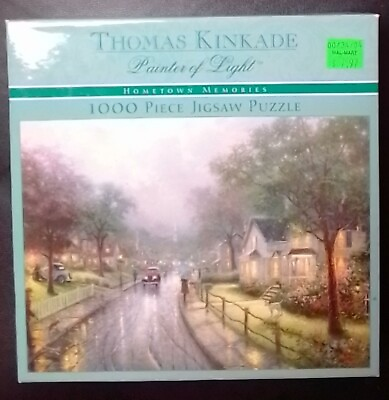 #ad Thomas Kinkade Ceaco Hometown Memories Jigsaw Puzzle 1000 Piece Pieces