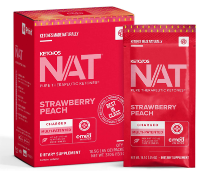 #ad Pruvit NAT KETO OS Strawberry Peach 20 Packets New Box Sealed 01 2025