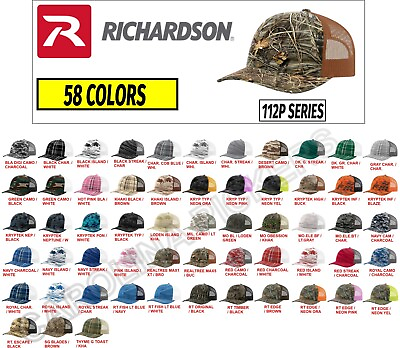#ad Richardson 112 Trucker Hat ***58 Color Options*** Richardson 112P Hats