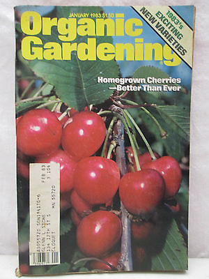 #ad Vintage Organic Gardening Magazine January 1983 Homegrown Cherries