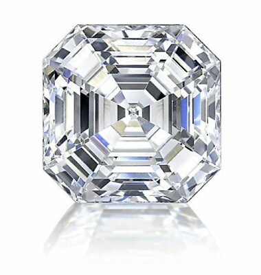 #ad Asscher Cut White Diamond 1.87 ct Natural VVS1 D Grade Gemstone 211