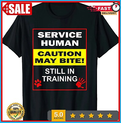 #ad Service Dog in Training Funny Human Training Dog Walker T Shirt S 5XL