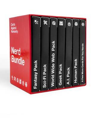 #ad Cards Against Humanity NERD Bundle 6 Theme Pack Brand New Sealed