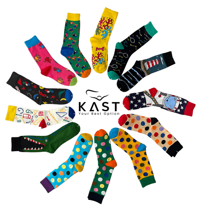 #ad Funny Colorful Socks Crazy Socks Size fits ALL Fashion Socks Novelty Socks