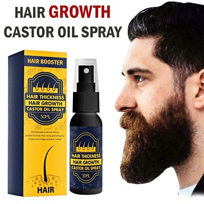 #ad Beard Growth Oil For MEN Boosts Hair Regrowth Serum Mustache Hair Growing Beard