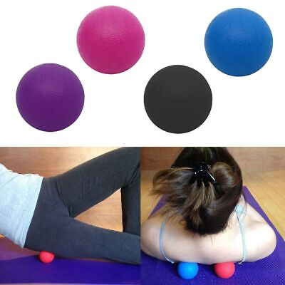 #ad Yoga Lacrosse Massage Ball Myofascial Muscle Relief Trigger Point Therapy Pain