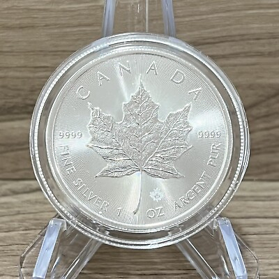 #ad 2021 1 oz Canadian Silver Maple Leaf Coin BU
