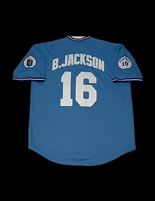 #ad Bo Jackson Kansas City Royals Jersey 1987 Throwback Stitched New With Tags SALE