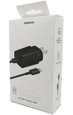 #ad Samsung 25W Super Fast Wall Charger USB C For Samsung Galaxy S21 Ultra S22 5G