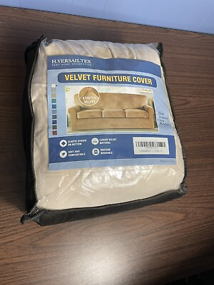 #ad H.Versailtex Ivory Velvet Furniture Cover For Sofa