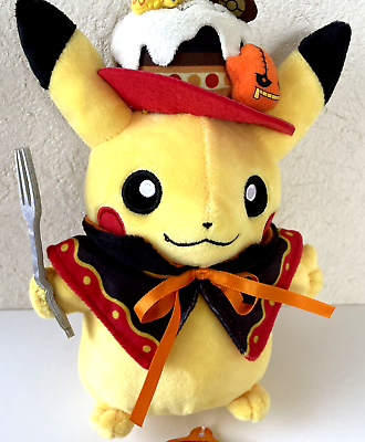 #ad Pokemon Center Original Plush Doll Pikachu Halloween We Are Team Treat Japan