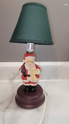 #ad Santa Checking His List Table Lamp Christmas Decor 11quot;
