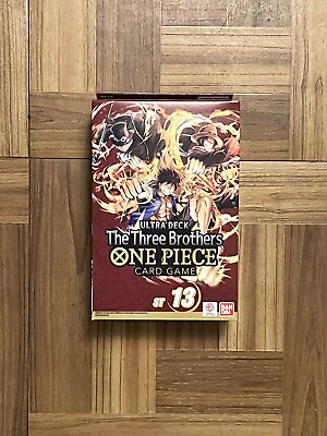 #ad One Piece Three Brothers Ultimate Deck Card Game New And Sealed