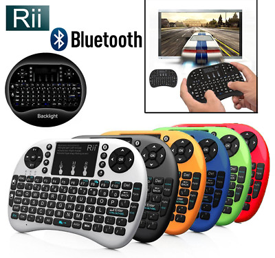 #ad Rii i8 BLUETOOTH Mini Wireless Backlight Touchpad Keyboard with Mouse Combo
