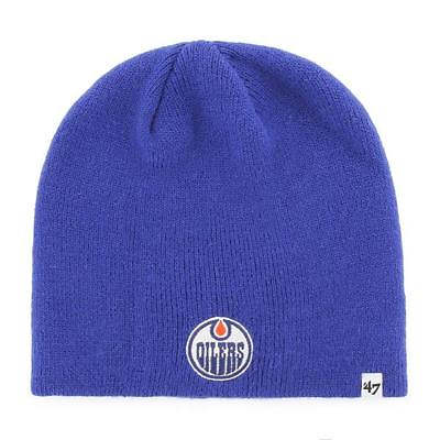 #ad NHL Edmonton Oilers 47 Wool Winter Hat Beanie Hat Blue Hat Ice Hockey