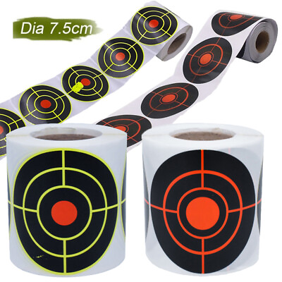 #ad 100 500Pcs 3quot; Shooting Self Adhesive Targets Splatter Reactive Target Stickers
