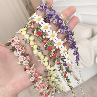 #ad Free Shipping Sweet Flowers Lace Necklace Choker for Women Girls Embroidery gift