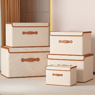 #ad Storage Box Folding Dustproof Organizer Bedroom Shelf Safe Odorless Organizers