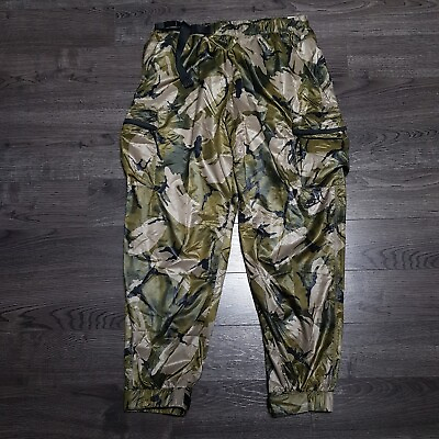 #ad NIKE Sportswear Tech Pack Lined Cargo Woven Camo Pants Mens Size LARGE Hiking
