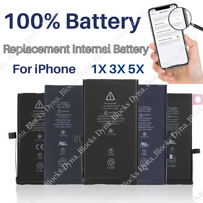 #ad Replacement Battery For iPhone 6 6S 7 Plus 8 X XS Max XR 11 12 13 14 Pro MAX LOT