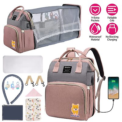 #ad Multifunctional Diaper Bag Backpack Waterproof Mommy Bag Nappy Bag Maternity Bac
