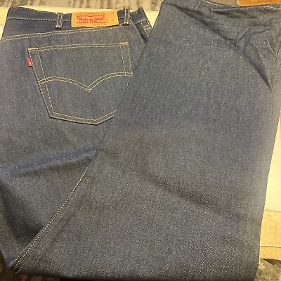 #ad Men#x27;s Levi#x27;s 501 button fly Blue straight jeans 44x32 red tab.*48