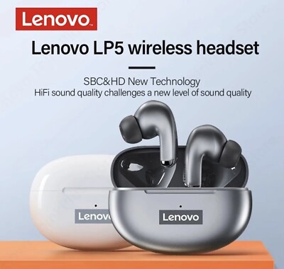 #ad Lenovo LP5 Wireless Bluetooth Earbuds HiFi Music Earphone With Mic