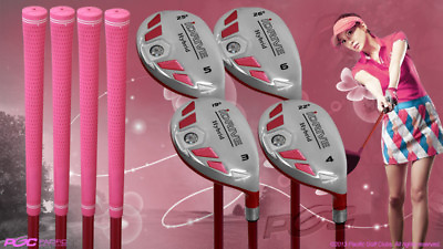 #ad Women#x27;s iDrive Golf Clubs All Ladies Pink Hybrid 3 6 Set Lady quot;Lquot; Flex Clubs