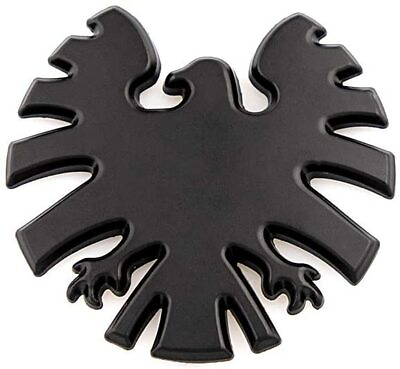 #ad 1Pc 3D Eagle Emblem Shield Emblem Badge Avengers Sticker Badge Premium Black