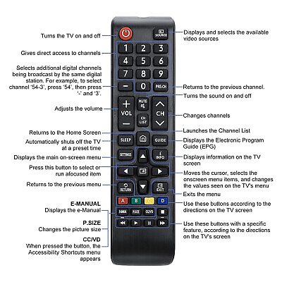 #ad New BN59 01301A Replace Remote Control Fit for Samsung Smart TV UN65NU6950FXZA