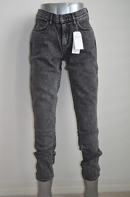 #ad Levi#x27;s The Line 8 Mid Skinny Jeans Black Acid NWT Style 294210007