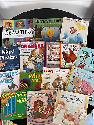 #ad Lot of 15 Childrens Books elementary readers scholastic Golden Books and more