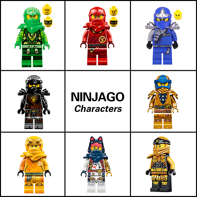 #ad NEW Ninjago LEGO Minifugure Characters Lloyd Kai Cole Jay amp; More