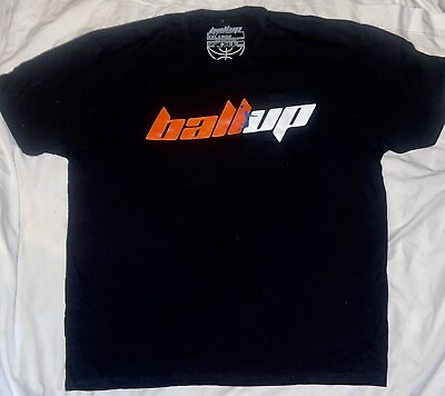 #ad Basketball Themed T Shirt. Ball Up Black Orange White.. Size XXL.. New
