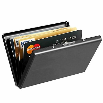Credit Card ID Holder Slim Money Travel Wallet Men Stainless Steel RFID Blocking $6.45
