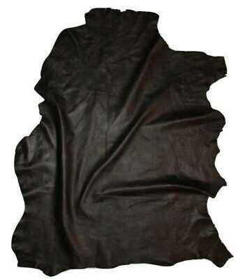 #ad Ultra Premium Thin 1.5 oz Black Sheepskin Leather Hide Bookbinding Lining Insert
