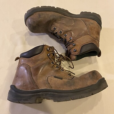 #ad Red Wing Men’s Sz 12 D Brown 2240 Leather King Steel Toe Waterproof Work Boots
