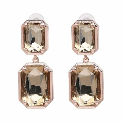 #ad Crystal Dangle Drop Earrings Wedding Statement Charm Earring Stud Womens Jewelry