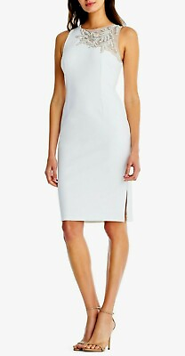 #ad Aidan Mattox Asymmetric Embellished Dress MSRP $330 Size 2 # 8A 1409 NEW