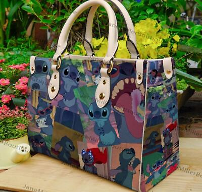 #ad Stitch Disney Leather Bag Stitch Lover Handbag Custom Leather Bag Woman Bag