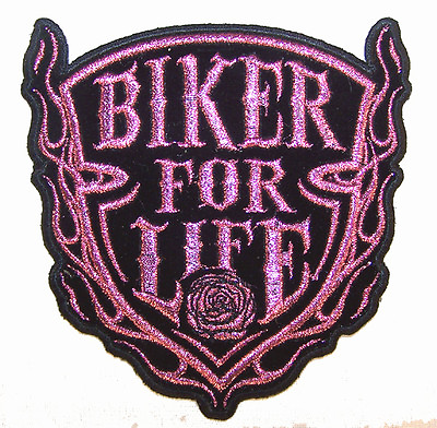 #ad BIKER FOR LIFE EMBROIDERED PATCH P1010 jacket iron on sewn men women patches